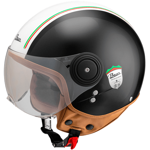 Uitroepteken ontploffen Slordig Italiaanse helm fashion helm beon jethelm potje helmplicht scooter helm