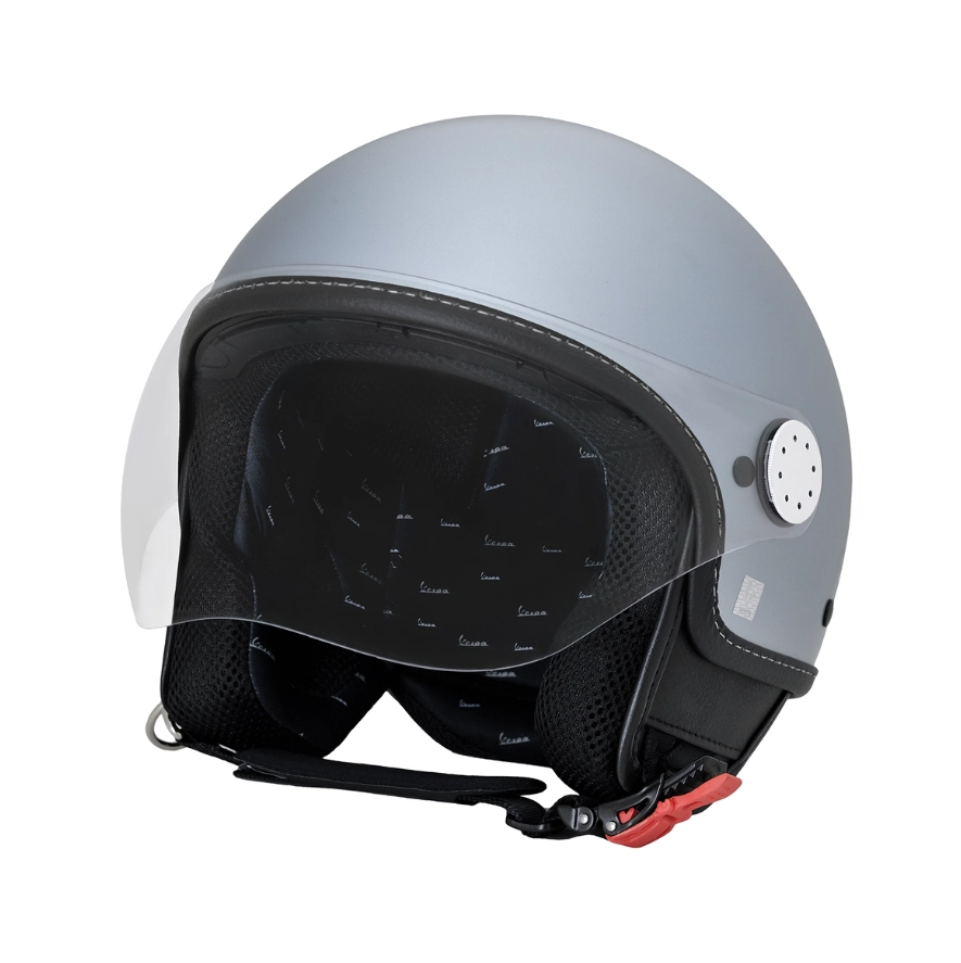 monster straf Taiko buik vespa helm GRIGIO DELICATO GLOSSY visor 3.0 helm kopen online shop